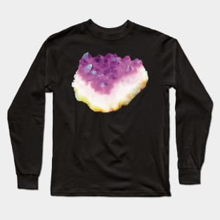 Amethyst Crystal Long Sleeve T-Shirt